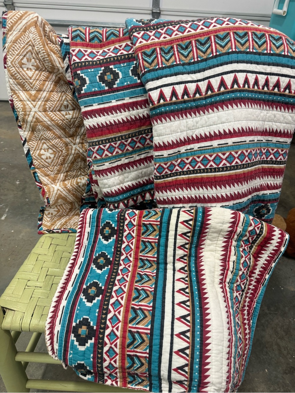 Southwestern Pattern Comforter and Pillow Shams - Queen